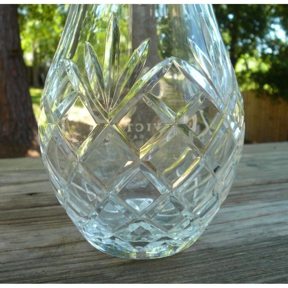 Victoria Gardens Rancho Cucamonga California Crystal Vase 9 5/8